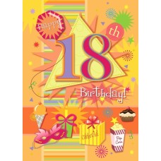 18hbzu foaie de icing 18 ani Happy Birthday 20x15cm